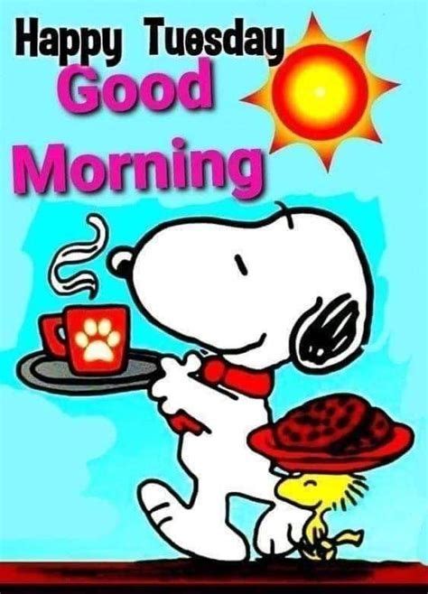 Images By Shawntah Boian On Happy Tuesday D Good Morning Snoopy