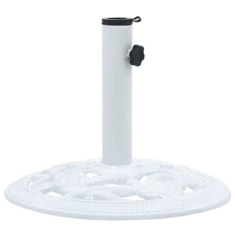 Socle De Parasol Blanc 9 Kg 40 Cm Fonte AKO7290125721314 Cdiscount Jardin