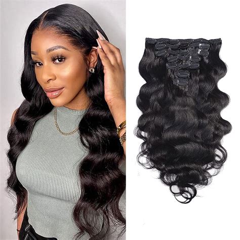 Remy Clip In Hair Extensions For Black Women