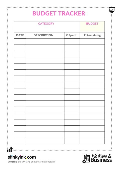 Dave Ramsey Budget Sheet Printable