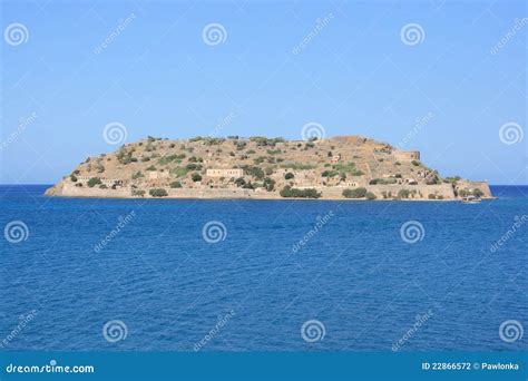 Spinalonga Island stock photo. Image of shore, architecture - 22866572