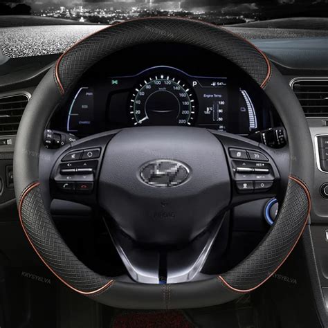 Carbon Fibre Car Steering Wheel Cover For Hyundai Tucson Nx