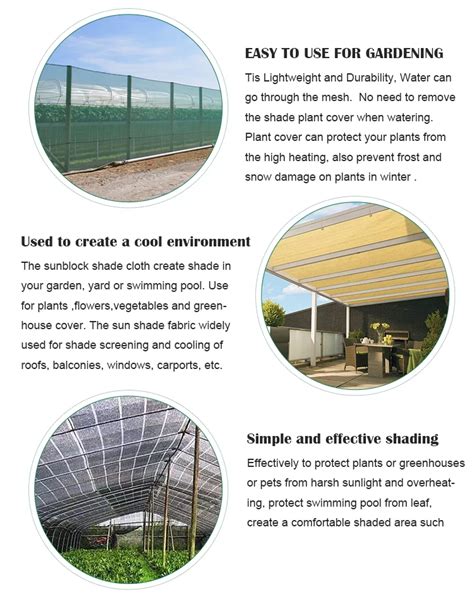 Greenhouse Agri Garden Waterproof Hdpe Anti Uv Plastic Shading Sunshade