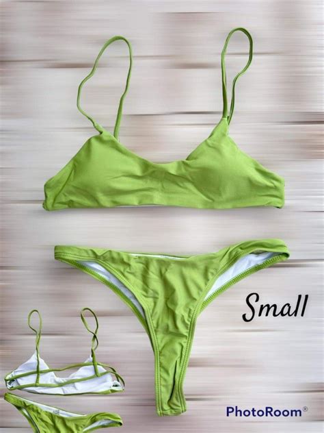 Lime Green Two Piece Bikini On Carousell