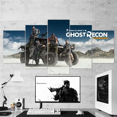 Tableau Tom Clancys Ghost Recon Wildlands 5 pièces Peinture sur