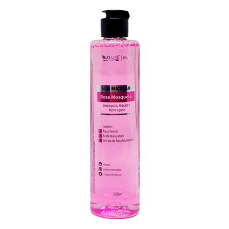 Água Micelar Rosa Mosqueta 300ml Max Love IDM Distribuições