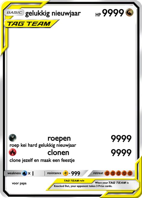 Gelukkig Nieuwjaar Pokecardmaker