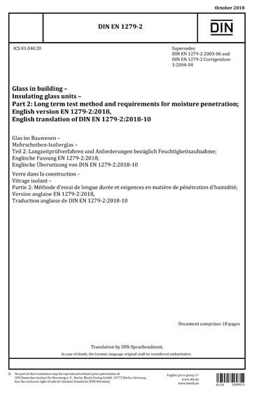 Din En Glass In Building Insulating Glass Units Part