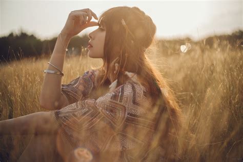 배경 화면 여자들 모델 아시아 사람 갈색 머리의 긴 머리 윤곽 측면보기 피사계 심도 야외 여성 2048x1365 Wenorg 1409049 배경