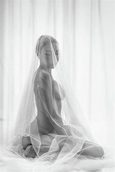 Studio Black And White Artistic Nude Portrait Of Asian Woman Photograph By Mongkolchon Akesin