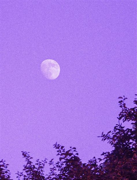 Dreamy Purple Moon Aesthetic