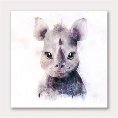 Baby Rhino Wall Art