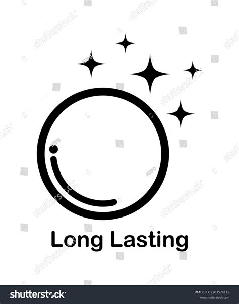 Vector Illustration Long Lasting Icon On Stock Vector Royalty Free