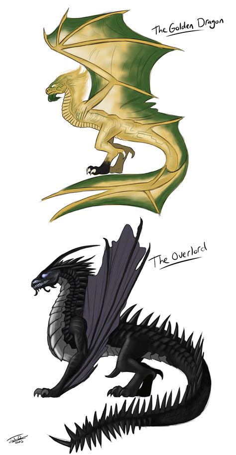 The Golden Dragon and the Overlord by joshuad17 on DeviantArt