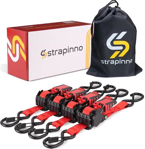 Amazon Strapinno Retractable Ratchet Straps 1 In X 15 Ft Heavy