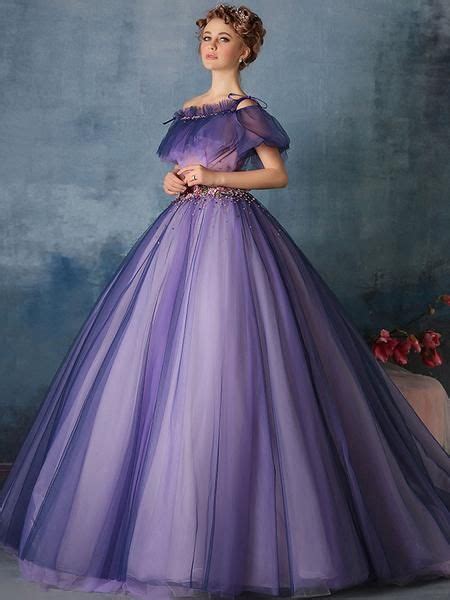 Purple Princess Ball Gown Quinceanera Formal Evening Dress X