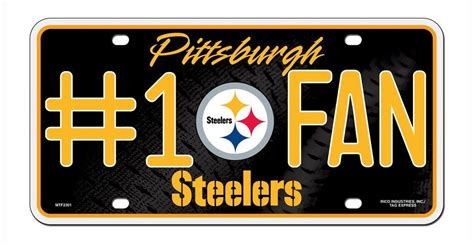 Pittsburgh Steelers License Plate Fan Steelers License Plate