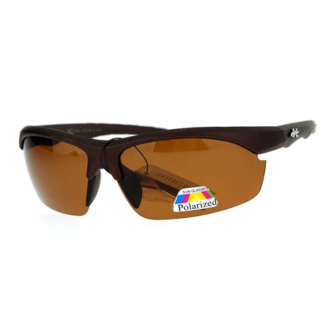 Xloop Polarized Baseball Half Rim Mens Sport Sunglasses