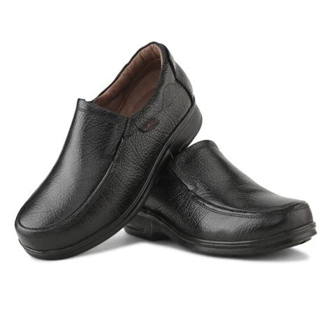 Black Slipon Shoes For Men Made In Genuine Leather Horex®