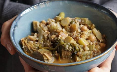 Potaje De Garbanzos Con Alcachofas Y Trigo Sarraceno Mari Cocinillas