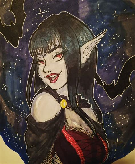 [OC] Avalina the Vampire Sorcerer : r/DnD