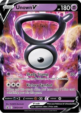 Unown V Swsh Swsh Sword Shield Promo Cards Pokemon