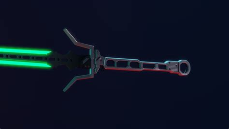 3D model Cyber Sword - Game Ready and Cinematic VR / AR / low-poly ...
