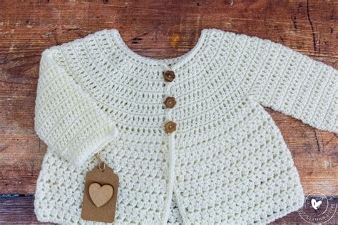 Crochet Baby Cardigan Pattern (The Ella Cardie) - Maisie and Ruth