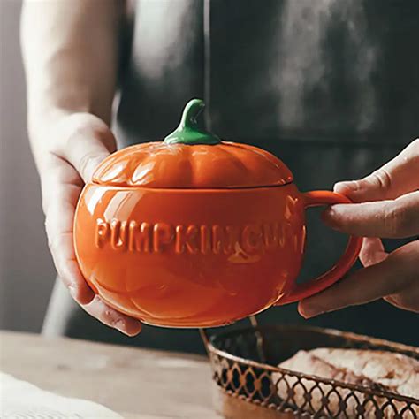 Taza de calabaza para decoración de Halloween cuenco de calabaza de