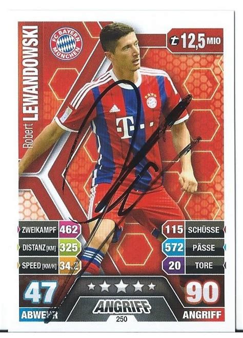 Robert Lewandowski Oryginalny Autograf Panini Warszawa Kup Teraz Na