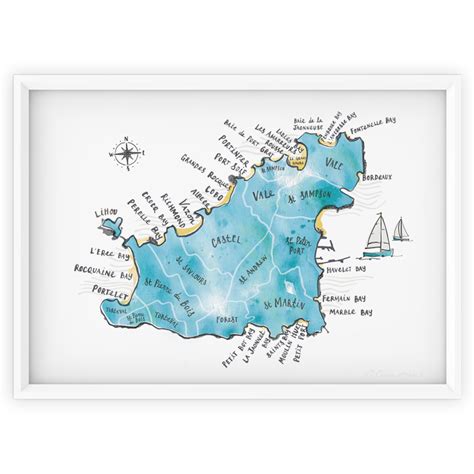 Map Of Guernsey Beaches