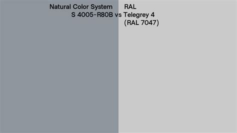 Natural Color System S R B Vs Ral Telegrey Ral Side By