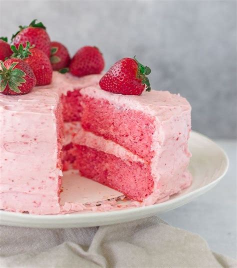 Strawberry Layer Cake With Strawberry Cream Cheese Frosting Artofit