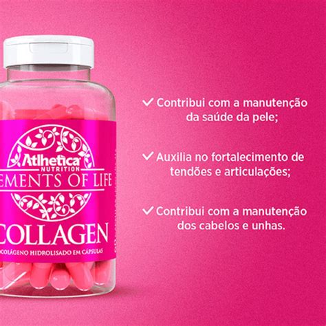 Col Geno Elements Of Life Capsulas Atlhetica Nutrition Em Promo O