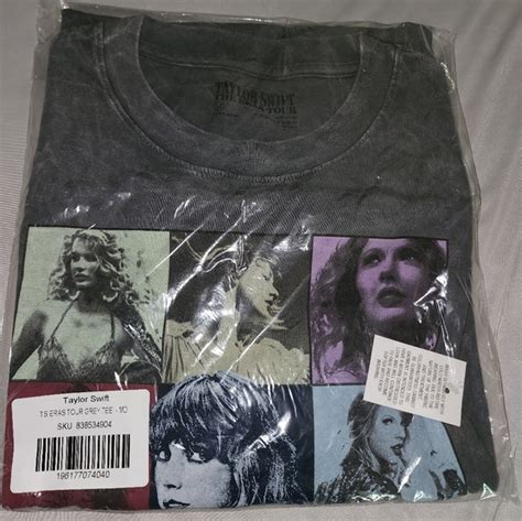 Taylor Swift Tops Taylor Swift The Eras Tour Mineral Wash Gray