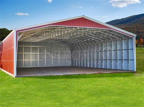 Wide Metal Carport 40x30 Vertical Roof Carport1 Metal Carport Kits