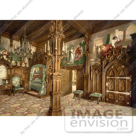 Picture of a Neuschwanstein Castle Bedroom, Germany | #12852 by JVPD ...