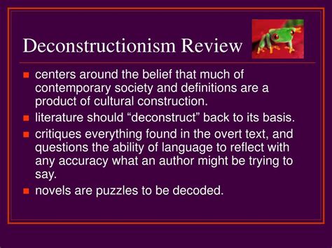 Ppt Postmodernism And Deconstructionism Powerpoint Presentation Free