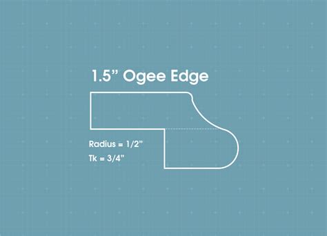 ogee edge marble stone artistry marble art