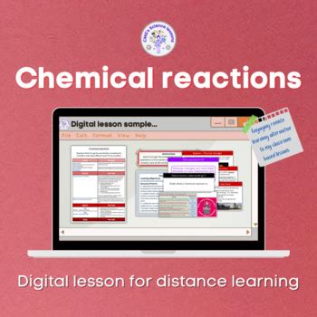 Chemical Reactions Distance Learning KS3 By CMGs Science Lessons