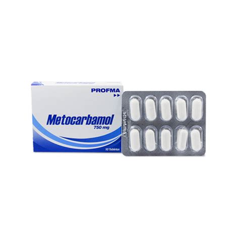 Drogas S S METOCARBAMOL 750 MG PROFMA CAJA X 10 TABS