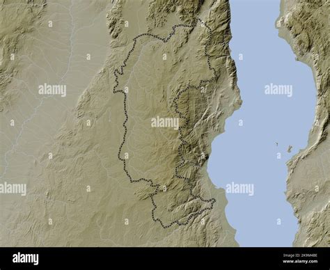 Mzimba District Of Malawi Elevation Map Colored In Wiki Style With