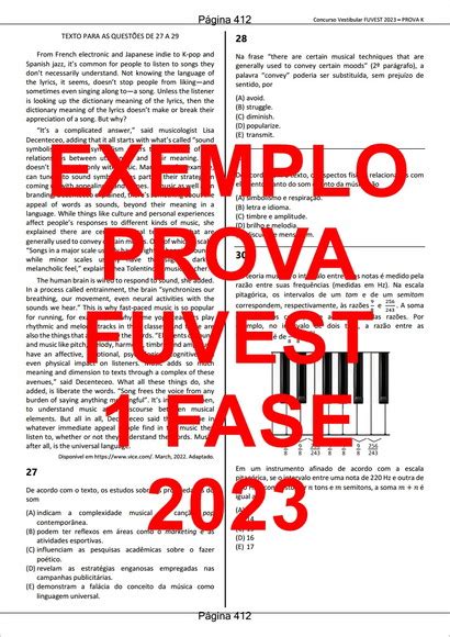 Caderno Fuvest Fase A Gabarito Comentado Elo