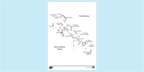 Free Map Of The Bahamas Colouring Colouring Sheets