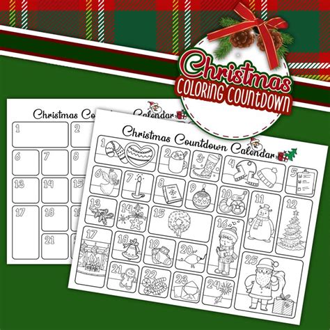 Best Free Christmas Countdown Calendar Printable - Made In A Pinch