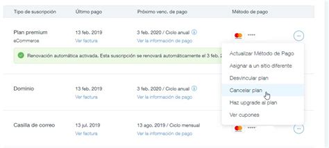 Desactivar La Renovaci N Autom Tica De Un Plan Premium De Wix Centro