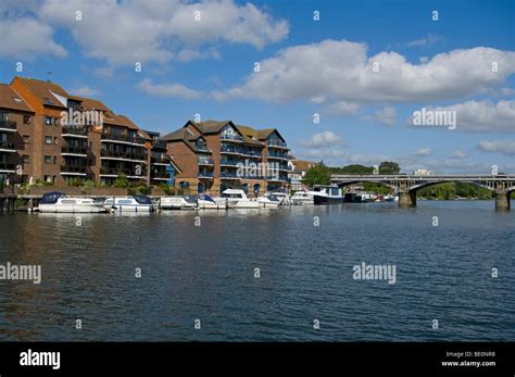 Modern Apartments And Riverside Moorings On The River Thames Hampton