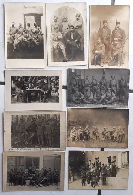 Lot De Cpa Cartes Photo De Fran Ais En Groupe Militaires Eur