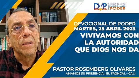 Devocionales De Poder Vivamos Con La Autoridad Que Dios Nos Da