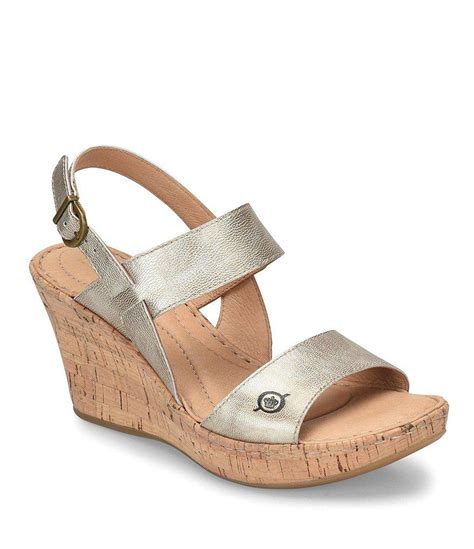 Born Cheery Wedge Sandals In White Lyst